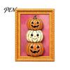 Waterproof Fridge Magnets Halloween Pumpkin Frame Refrigerator Magnet, Vintage Ghost Whiteboard Decorative Magnet for Holiday Party
