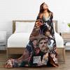 Jacob Elordi Actor Photo Collage Blanket Camping Flannel Bedding Throws For Living Room Warm Soft Bedspread Birthday Present