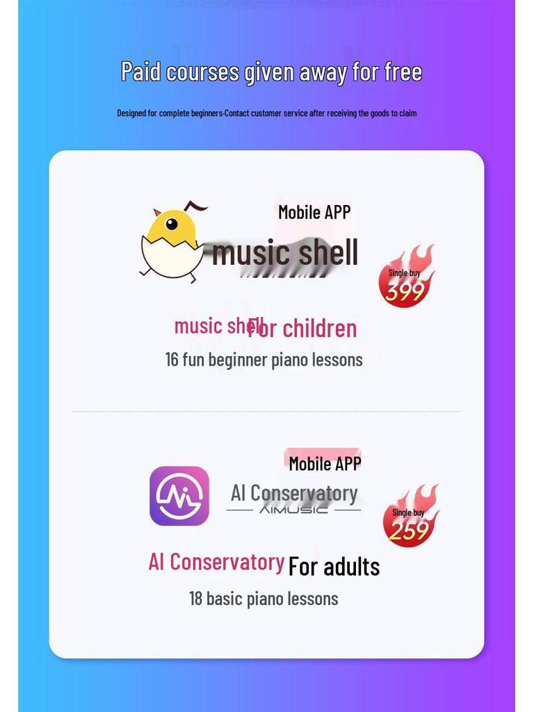 Beiduo Chen 61-Key Electronic Keyboard: Beginner To Professional Electric Piano for Children and Adults.