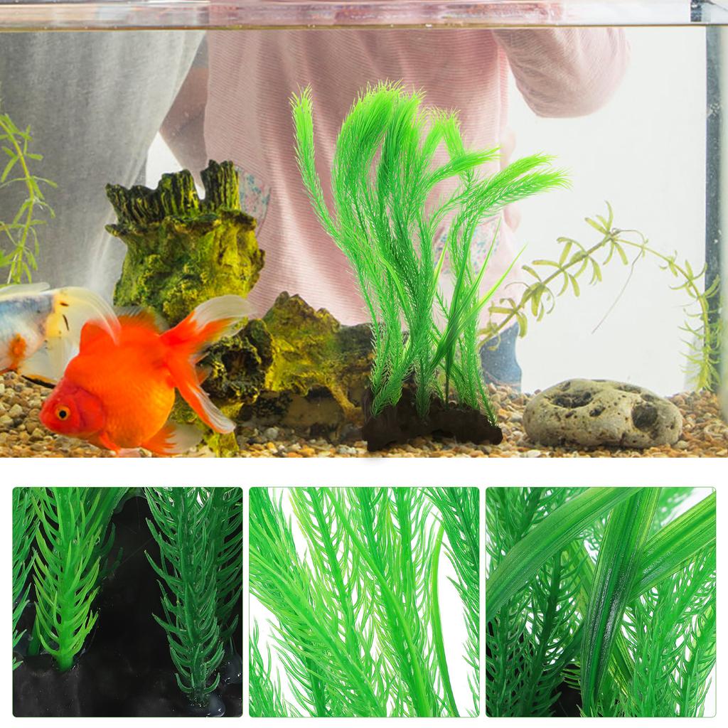 Simulation Myriophyllum Aquatic Plant Fake Aquarium Plants Realistic Decor For Fish Tank Tropical Aquarium Decorations Small