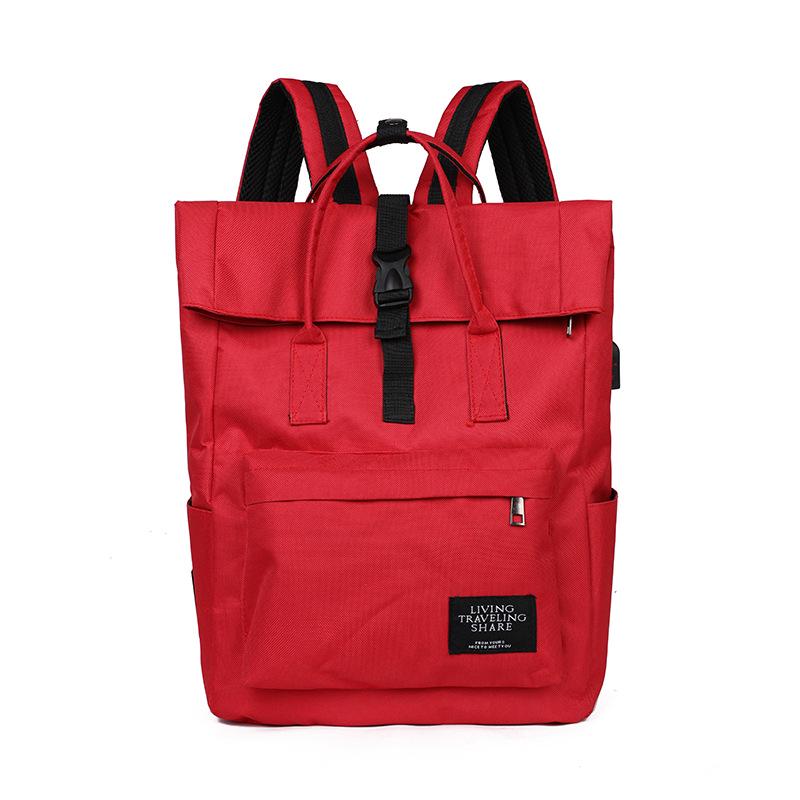 Унисекс студенческий рюкзак в корейском стиле: Складная, Большой вместимости, Двухлямочный рюкзак