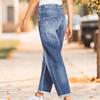 2025 Women's Hot Fashion Slimming Straight-Leg Jeans - European & American Style