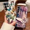 Colorful Butterfly Case For Samsung Galaxy S26 S25 S24 Ultra S23 S25 FE A57 A17 A37 A16 A56 A55 A15 A35 A36 Soft TPU Phone Cover