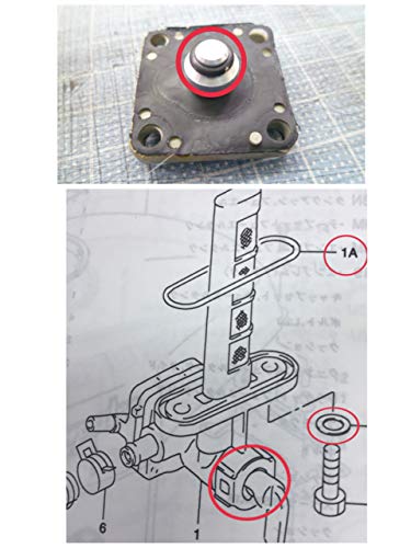 No Brand Suzuki Fuel Cock Gasket Repair Set GSX250S GSX400S Impulse GS250FW/FWS (GJ71A) Katana GJ76A GK77A GK79A Savage 400/LS400 O-ring Rubber S