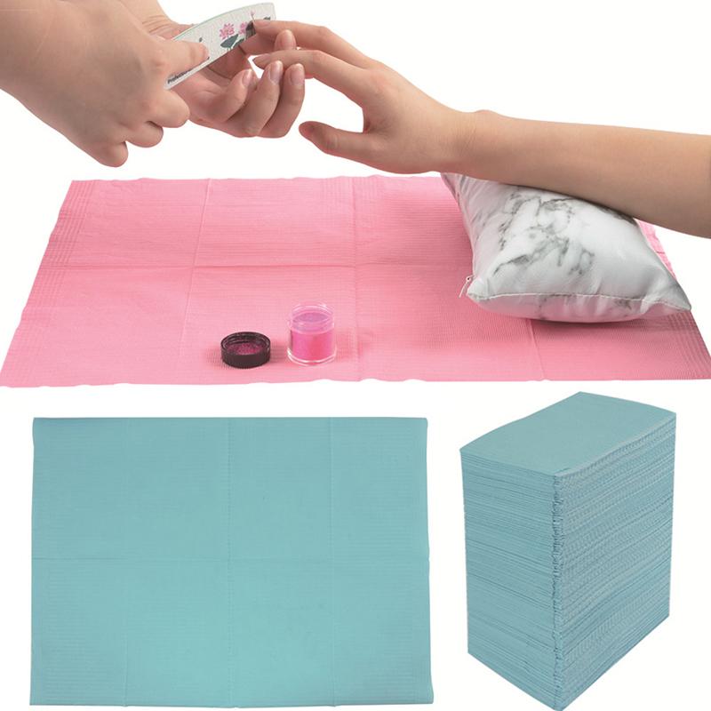 Portable Disposable Nail Art Clean Pad Desk Mat For Beauty Protection Paper