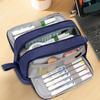Portable Pencil Case Portable Big Capacity Pencil Pen Case With Compartments Aesthetic Pen Pouch Stationery Storage Bag For