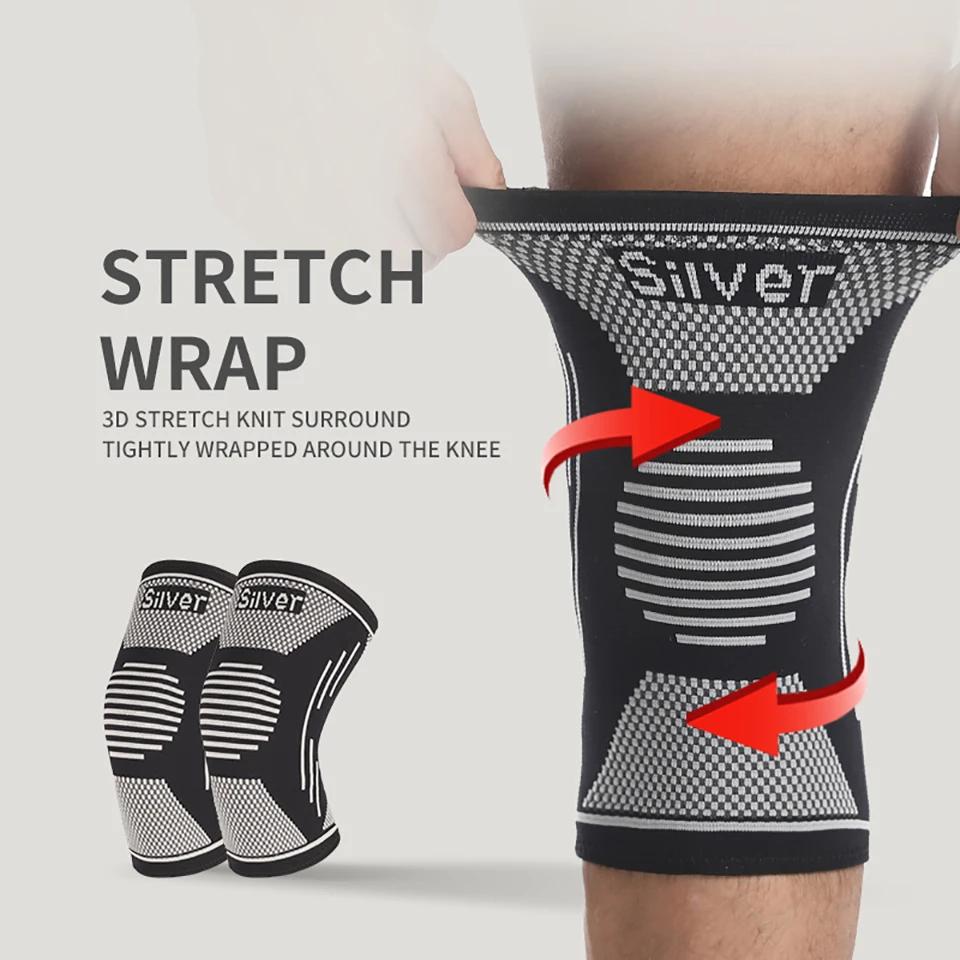 Silver Ion Knee Brace Arthritis Pain-Knee Sleeve Knee Pain Compression Sleeve Sports Workout Knee Pain Relief Men Women Unisex
