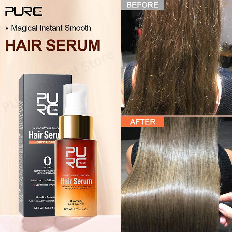 PURC Magic Smoothing Hair Oil Repair Damaged Frizz Hair Serum Instantly Soft Nourish Hair Treatments Essence