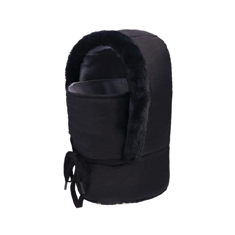 Cold Weather Reversible Hooded Cap Windproof Outer Layer Plush Inner Lining Unisex Design For Extreme Temperature