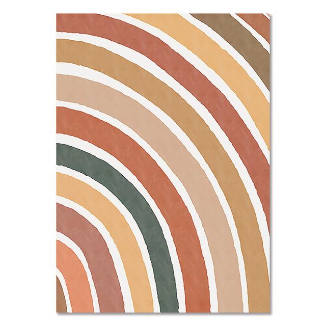 Nursery Wall Umělecká reprodukce Plakát s alpakou Rainbow Painting Sunshine Prints Dětské Boho Plakáty Nordic Wall Pictures for Baby Room Decor