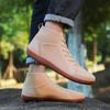 Minimalist High-top Casual Sports Shoes Wide Toe Breathable Walking Flat Shoes Ankle Boots Gym Outdoor Training Shoes