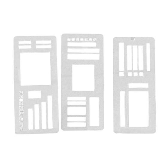 Flexible Record Templates Planner Stencil Set Compatible with Coils Discs Rings Drawing And Checklist Templates for Dot Grid Journals