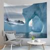 Antarktis Wandteppich Gletscher Ozean Wandteppich Naturlandschaft Wandteppich Haus Wohnzimmer Studentenwohnheim Schlafzimmer Ästhetische Dekoration Bänder