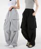 UMM Big Pocket Cargo Wide Drawstring Jogger Training Pants 2 Colors