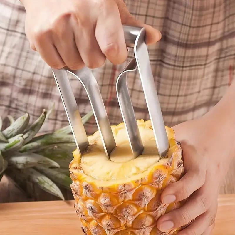 1 pz Affettatrice per ananas senza torsolo facile da usare - acciaio inossidabile resistente, impugnatura comoda - perfetta per uso domestico e in cucina/ristorazione