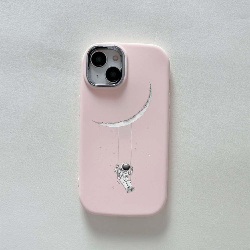 N22 Moon Astronaut art Мягкая задняя крышка для iPhone 15 14 Pro Max Samsung S23 A14 — фото 5