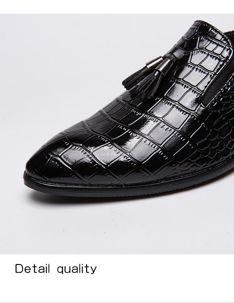 Men’s Spring Tassel Leather Slip-on Shoes: British Style Casual Business Footwear