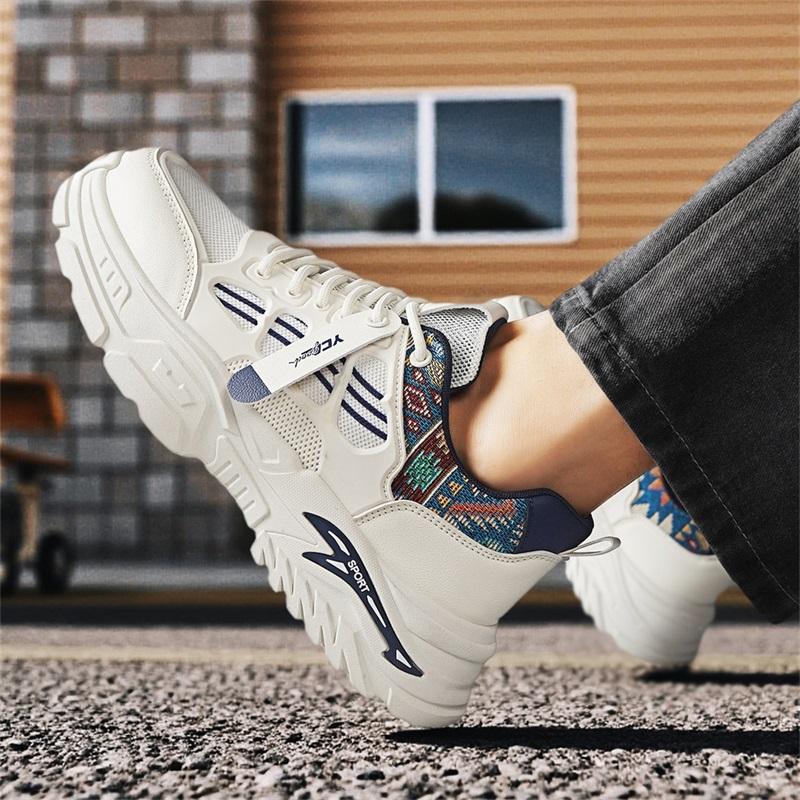 Nová pánská módní ležérní obuv chlapecká studentská trendy měkká podrážka pohodlné tenisky pánské klasické prodyšné sportovní boty