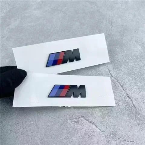 

2pcs 3D ABS M Car Body Side Badge Rear Trunk Decor Sticker for BMW M logoX1 X3 Automobile Decoration Parts 4.5x1.5cm