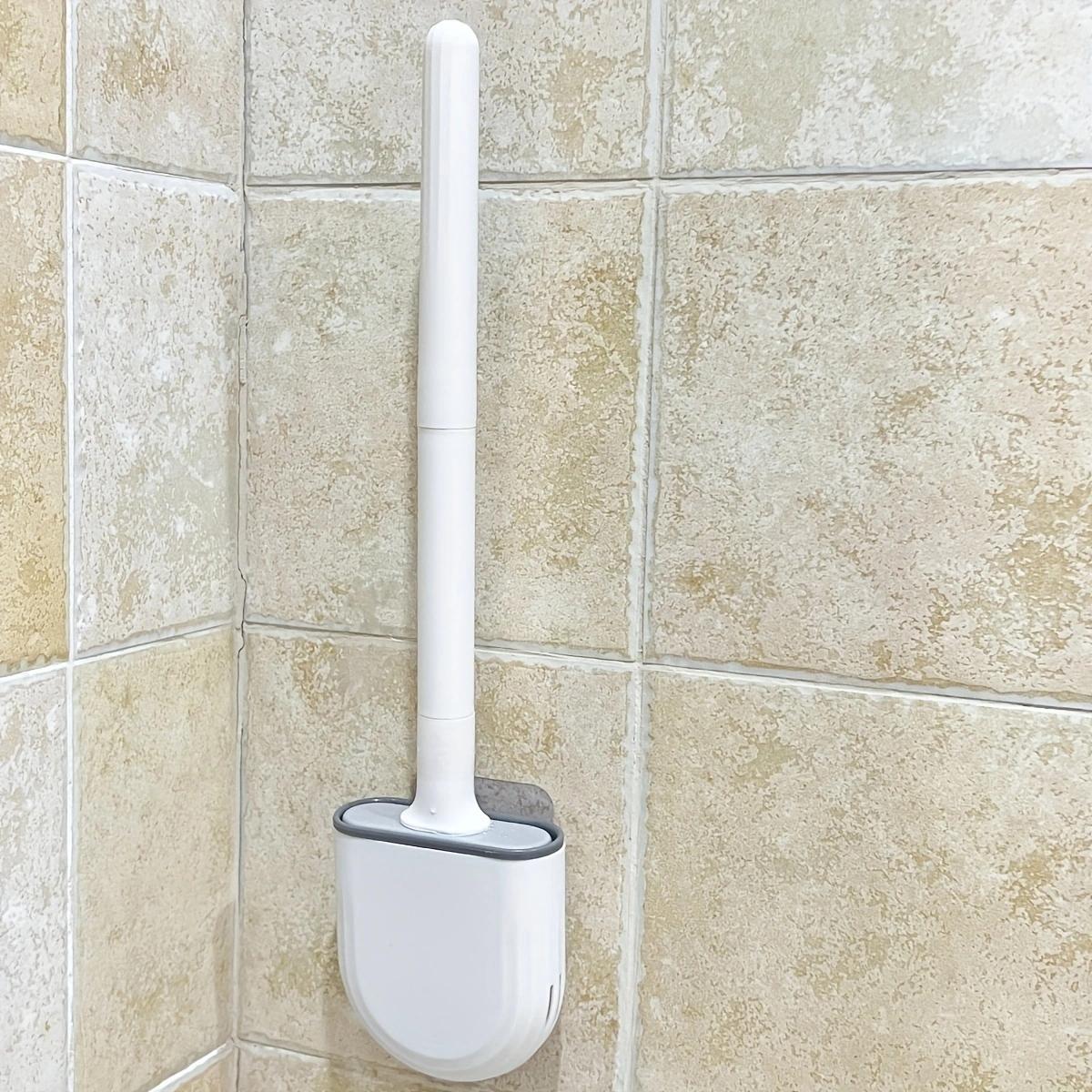 

Силиконовая щетка для унитаза TPR, щетка для унитаза с держателем, настенная щетка для унитаза, гибкая мягкая щетина для чистки пола