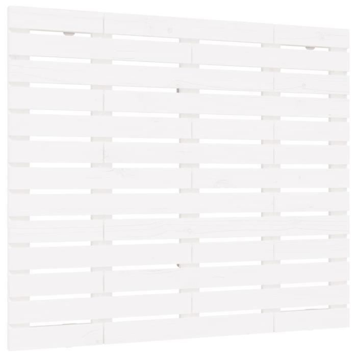 VidaXL Wall-mounted Headboard White 96x3x91.5 Cm Solid Pine Wood 824674
