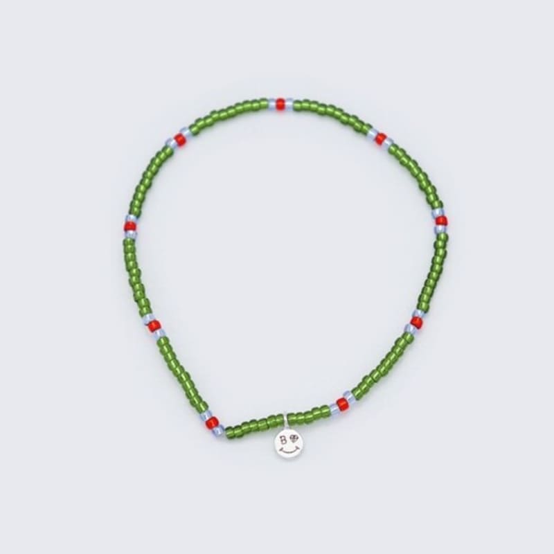 BONBEAU Mini Smile Charm Clear Color Beads Bracelet