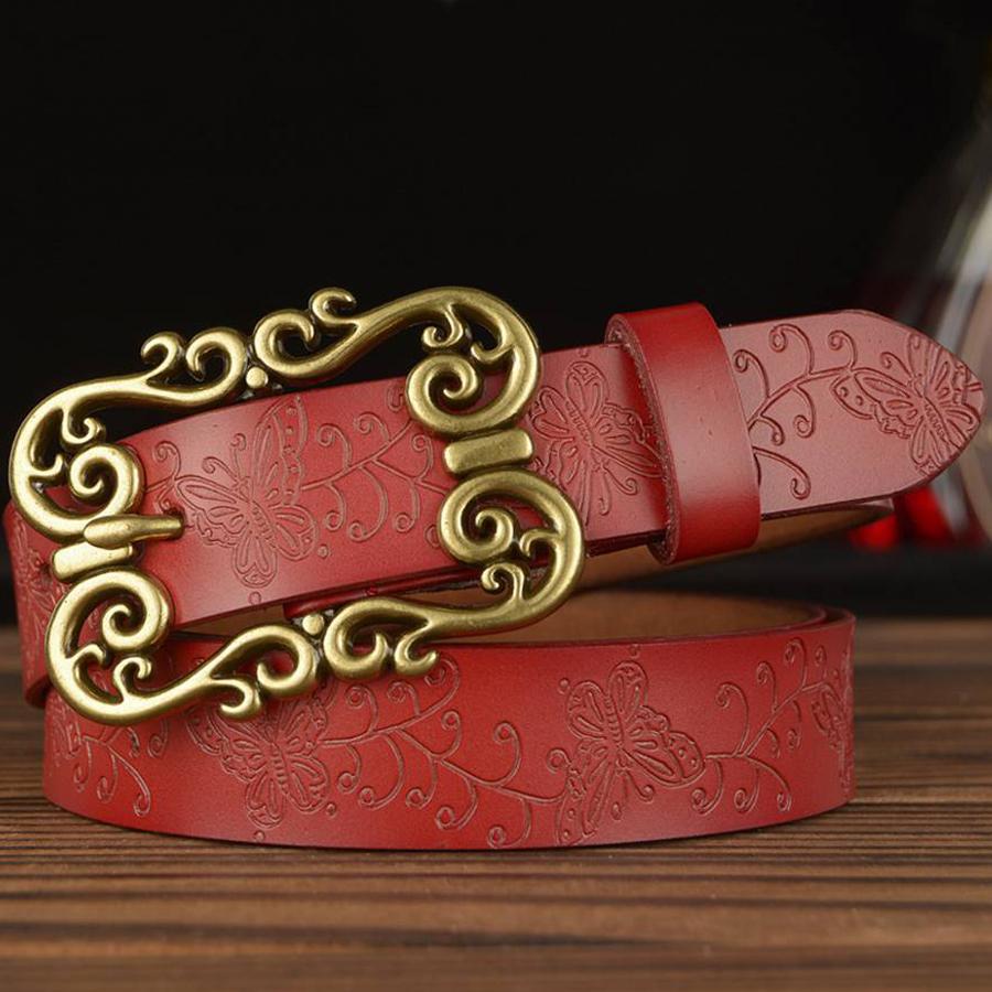 Women's Leather Belts Fashion Belts Ladies Female Brand Waistband New Leather Belt for Women