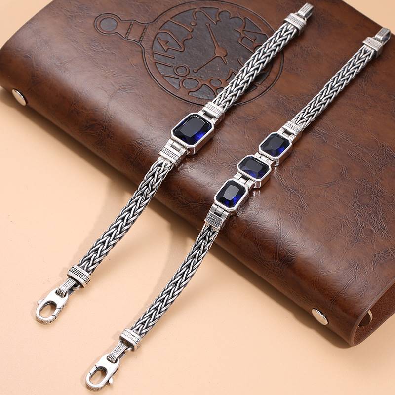 Neues gefälschtes China-Chic Vintage Herren-Strickarmband Vielseitiger Premium-Stil für Herren