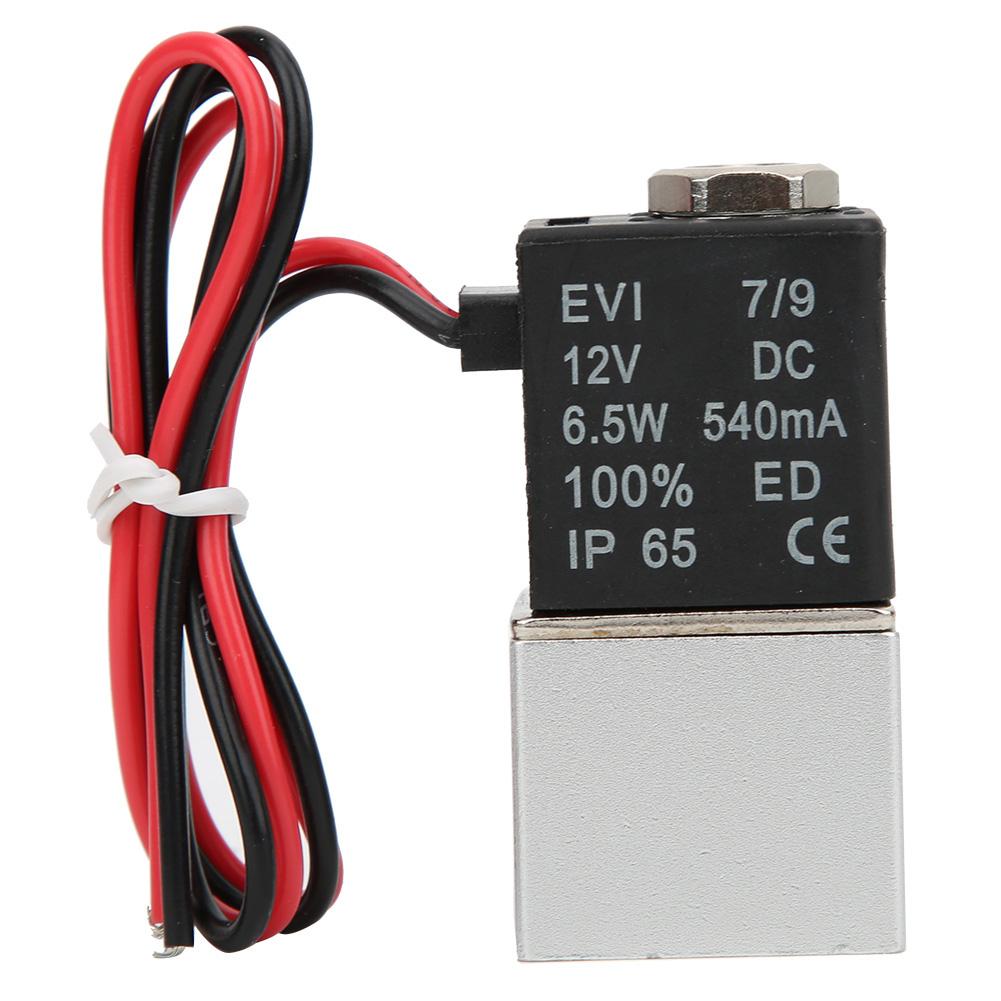 Quick Response Solenoid Valve Water   Oil 2-Position 2-Way Aluminum Alloy Body Valve  12V