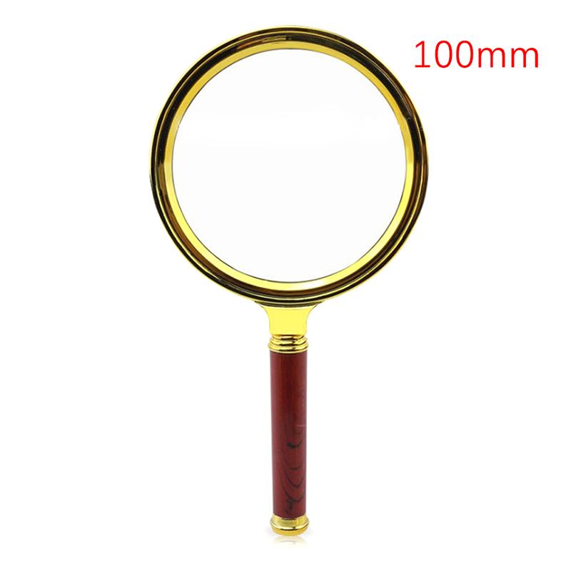 Portable Magnifying Glass 10X Handheld 60/70/80/90/100Mm Portable Magnifier