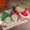 Set Of 4 Adjustable Size Headbands Christmas Themed Headwear Handmade Festives Costume Accessories Party Supplies