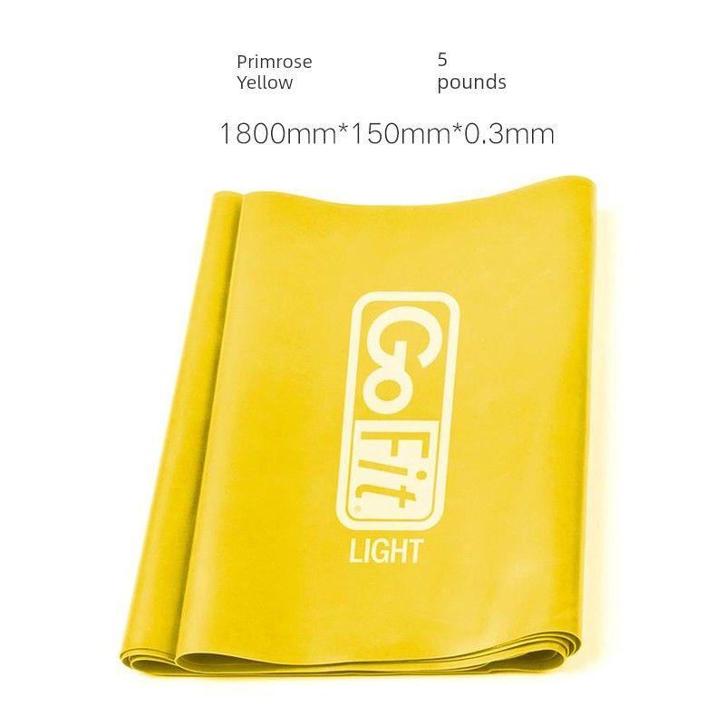 

GoFit Yoga Fitness Resistance Band Female Male Resistance Band Stretch Open Shoulder Pull Back Training Back Rehabilitation Tension Band 1.8 m Primrose Yellow 5 lbs (kids or rehab)