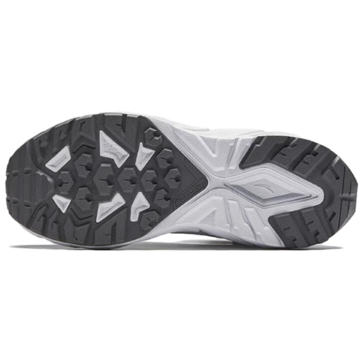 ANTA Exploration Series Men Outdoor Waterproof Hiking Shoes White Gray Black 112618931-2