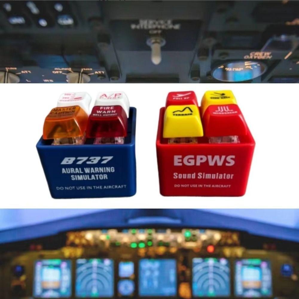Klíčenka Pilot Letecké Trasy 737 Airbus 737 Zvukové Varování Závěsná Ozdoba