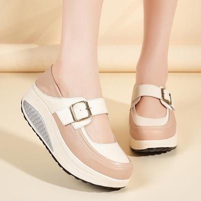 Zapatillas Balancín Blancas para Mujer de Talla Grande para Viajes al Aire Libre 2025
