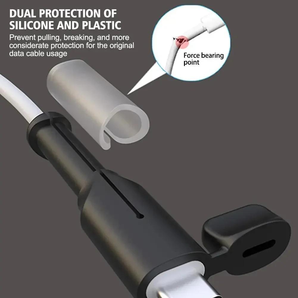 Încărcător cablu bobinator protector silicon moale USB tip C anti-rupere manșon protector pentru Xiaomi Huawei OPPO VIVO linie de date capac