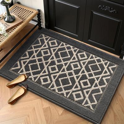 Entrance Door Mat for Hallway Skin-Friendly Polypropylene Woven Carpet Texture Anti-Slip Dustproof Durable & Safe Floor Rug