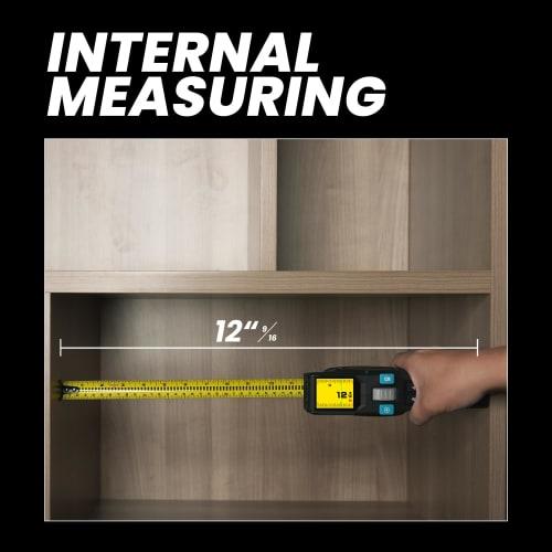 3-in-1 Digital Tape Measure, 330Ft Laser Measurement Tool & Auto Lock Tape with Instant Digital Readout, Extended Laser Line & Incremental Measurement