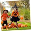 Halloween Hat Party Decorations Curved-Corner Tulle Pumpkin Print Hat Halloween Decorations Halloween Hats Halloween Props