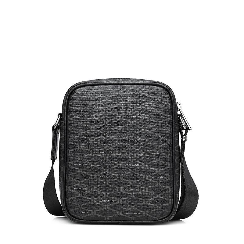 New JAGUAR Artificial Leather Crossbody Bag, Shoulder Bag Men's Black JM1221601113