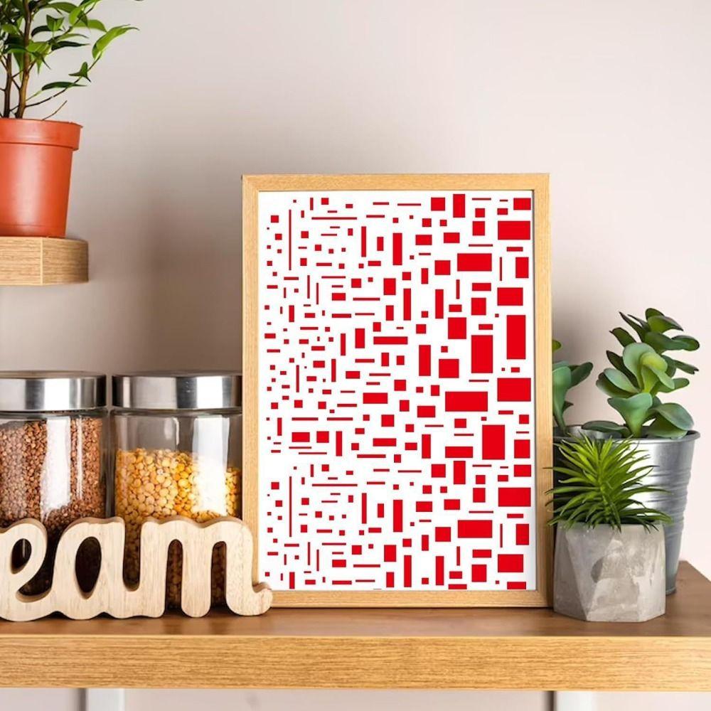 16pcs Textured Craft Stencils Reusable Layered Drawing Stencils For Painting On Wooden Furniture