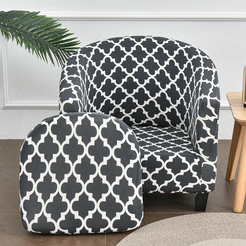 

Plaid Club Armchair Cover Stretch Elastic Bar Chair Slipcover Sofa Cover for Living Room Couch Covers for Counter 2pices/set