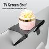Multifunctional No-Punch Plastic Monitor Shelf for TV and Set-Top Box