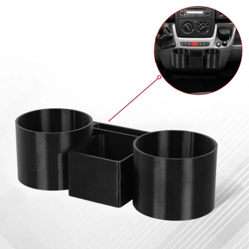 Dual Car Cup Holder Fits For Van Motorhome Fiat Ducato Peugeot Boxer Citroen Relay Van Centre 2007+ Interior Accessories