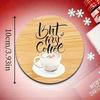 6-piece set of wooden coasters - heat-resistant and non slip pads suitable for home/kitchen decora perfect for holiday parties