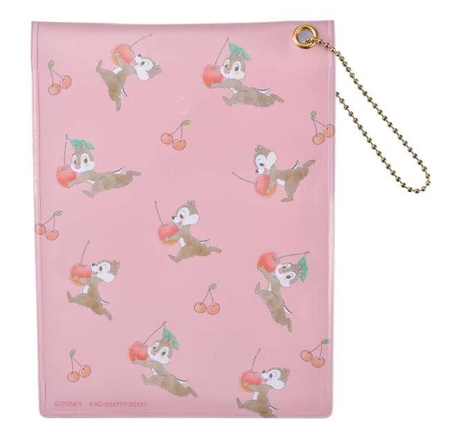 Disney Chip and Dale Sticker Flakes in Case with Chain Japan NEW