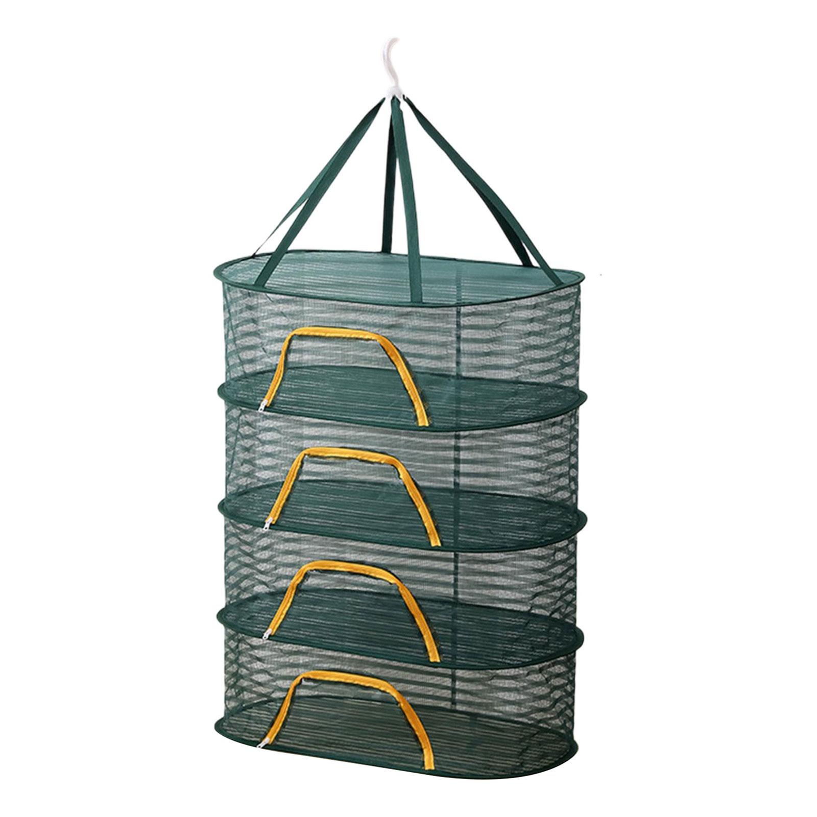 

Дихаюча сітчаста підвісна сушарка для овочів з гачком, що обертається, сітка для підвішування рослин для внутрішнього та зовнішнього використання 4 темно-сірий колір