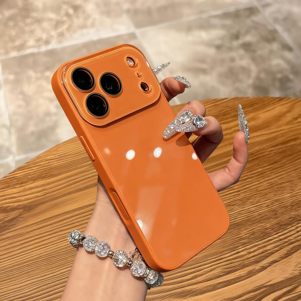 New Tempered Glass Camera Protection Phone Case for For Iphone 17 16 1 14 13 12 Pro Max Bumper Shockproof Hard Back Cover