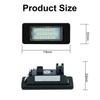 2 uds coche LED para placa de matrícula luz LED lámpara de licencia para VW Golf Canbus 2010-2021 OEM No. 5N0943021 3AF943021A