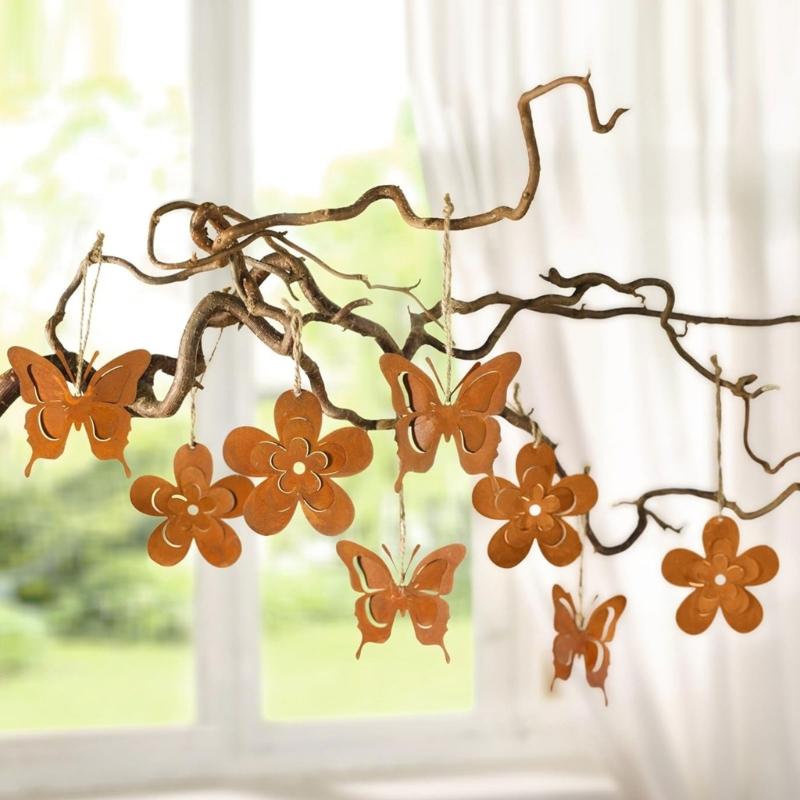 Metal Animal Yard Decors Garden Art Rust Animals for Outside Decorations Outdoor Decorative Stake Lawn Accessory